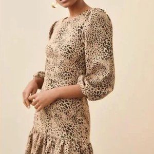 Anthropologie Maeve Leopard Dress